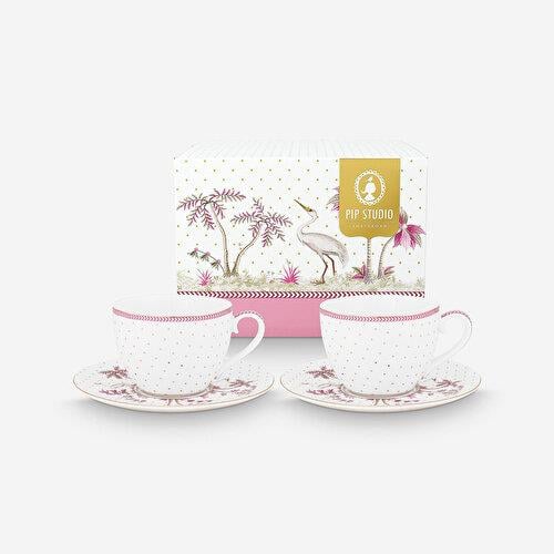 Pip Studio Jolie Beyaz Porselen Çay Fincan Seti 280 Ml