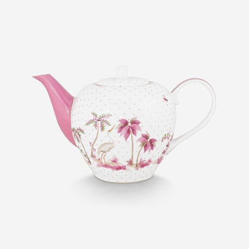 Pip Studio Jolie Beyaz Porselen Demlik 1600 Ml