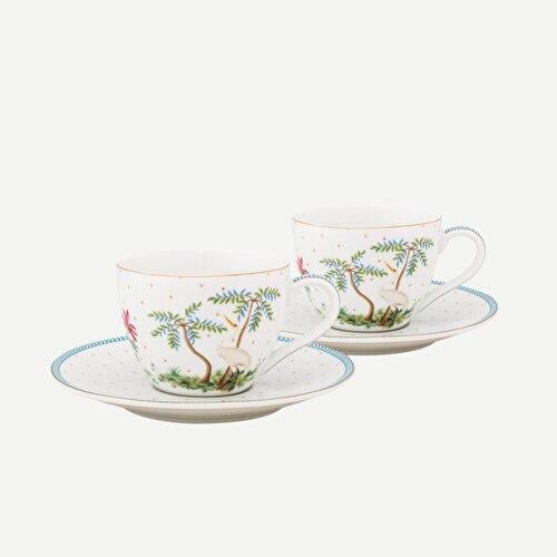 Pip Studio Jolie Beyaz Porselen Kahve Fincan Seti 120 Ml