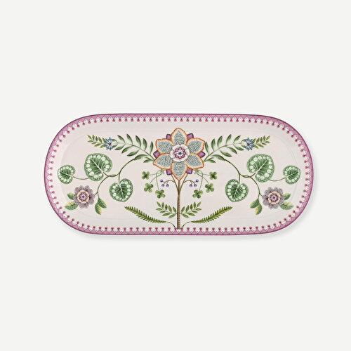 Pip Studio Lily & Lotus Beyaz Porselen Servis Tabağı 33 Cm