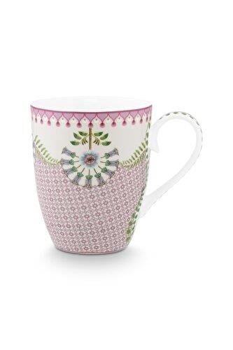 Pip Studio Lily & Lotus Mor Porselen Kupa 350 Ml