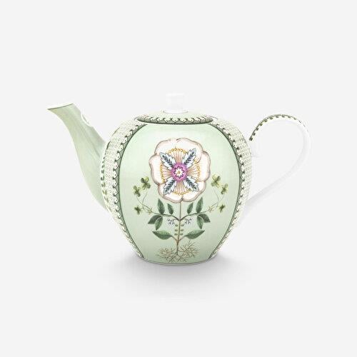 Pip Studio Lily & Lotus Yeşil Porselen Demlik 1600 Ml