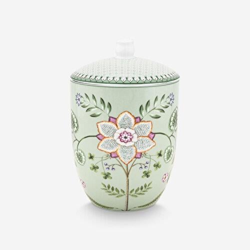 Pip Studio Lily & Lotus Yeşil Porselen Küp 1500 Ml