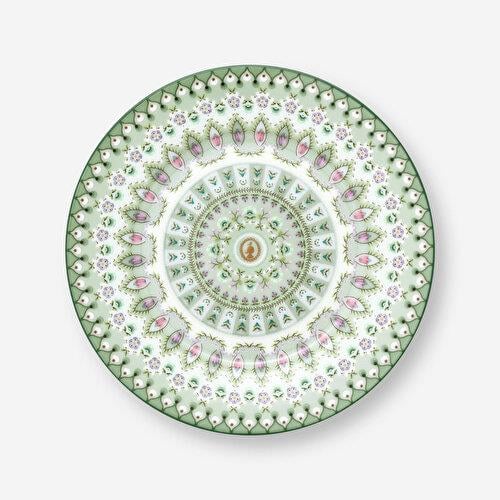 Pip Studio Lily & Lotus Yeşil Porselen Pasta Tabağı 17 Cm