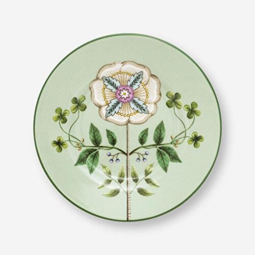 Pip Studio Lily & Lotus Yeşil Porselen Petit Four Tabağı 12 Cm