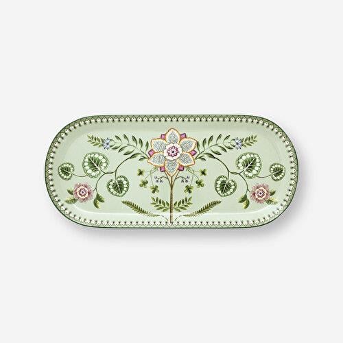 Pip Studio Lily & Lotus Yeşil Porselen Servis Tabağı 33 Cm