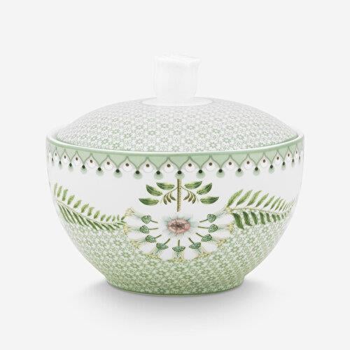 Pip Studio Lily & Lotus Yeşil Porselen Şekerlik