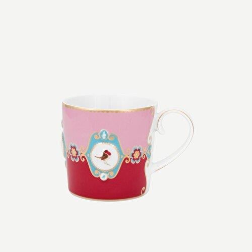 Pip Studio Love Birds Kırmızı Pembe Porselen Kupa 150 Ml