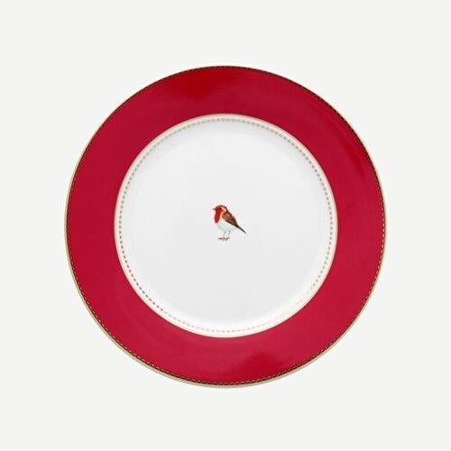 Pip Studio Love Birds Kırmızı Porselen Kahvaltı Tabağı 21 Cm