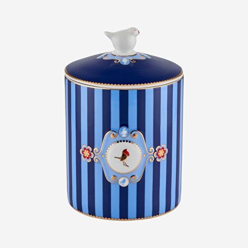 Pip Studio Love Birds Mavi Porselen Saklama Kabı 1300 Ml