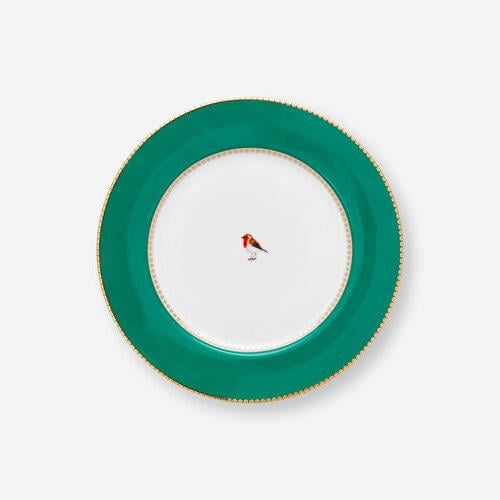 Pip Studio Love Birds Yeşil Porselen Kahvaltı Tabağı 21 Cm