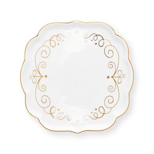Pip Studio Royal Gold White Beyaz Porselen Çay Tabağı 10 Cm