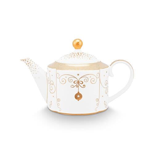 Pip Studio Royal Gold White Beyaz Porselen Demlik 950 Ml