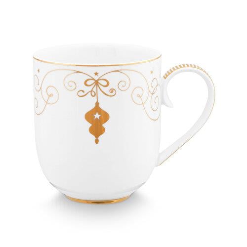 Pip Studio Royal Gold White Beyaz Porselen Kupa 325 Ml