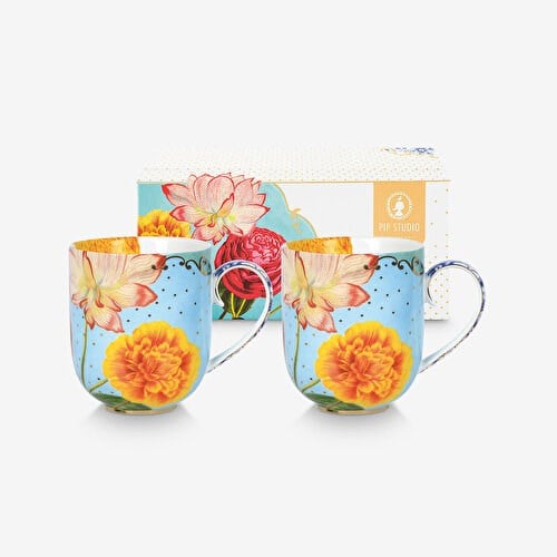 Pip Studio Royal Mavi Porselen Kupa Seti 325 Ml