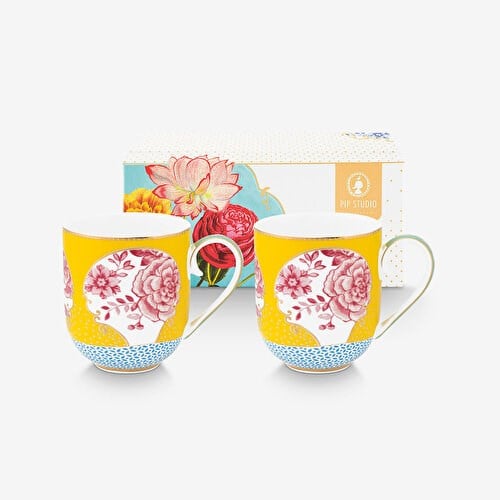 Pip Studio Royal Sarı Porselen Kupa Seti 325 Ml