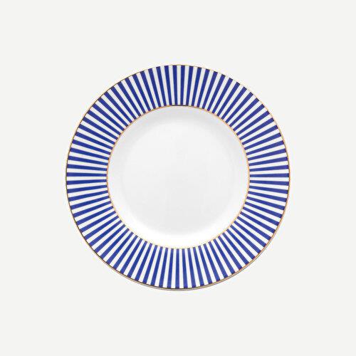 Pip Studio Royal Stripes Mavi Porselen Pasta Tabağı 17 Cm