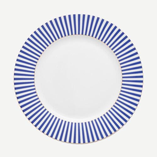 Pip Studio Royal Stripes Mavi Porselen Yemek Tabağı 26,5 Cm
