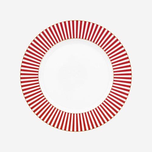 Pip Studio Royal Stripes Pembe Porselen Kahvaltı Tabağı 21 Cm