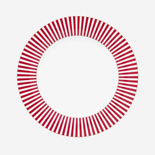 Pip Studio Royal Stripes Pembe Porselen Yemek Tabağı 26,5 Cm