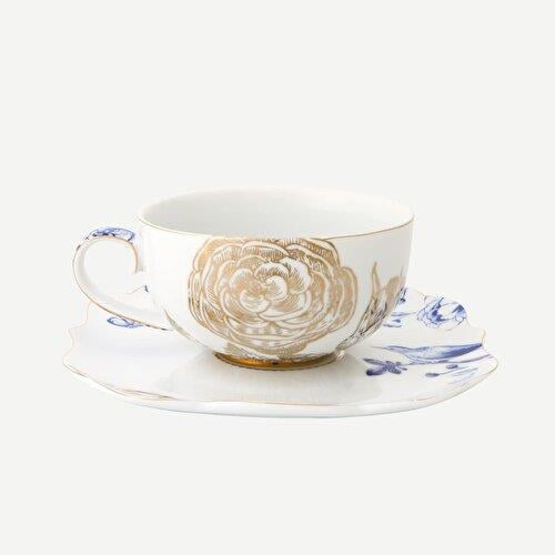 Pip Studio Royal White Mavi Beyaz Porselen Çay Fincanı 225 Ml