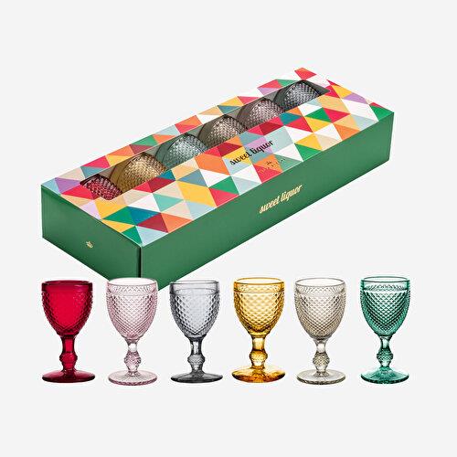VISTA ALEGRE Bicos Şeffaf Cam Likör Bardağı Seti 55 Ml