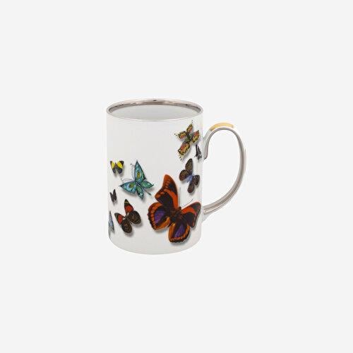 VISTA ALEGRE Butterfly Parade Beyaz Porselen Kupa 350 Ml