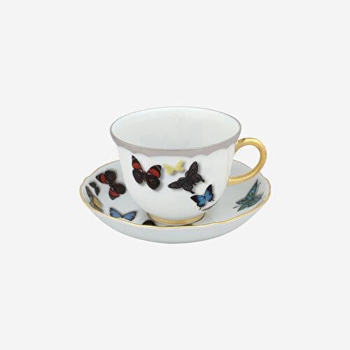 VISTA ALEGRE Butterfly Parade Beyaz Porselen Çay Fincanı 240 Ml