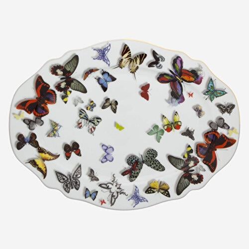 VISTA ALEGRE Butterfly Parade Beyaz Porselen Servis Tabağı 32 Cm