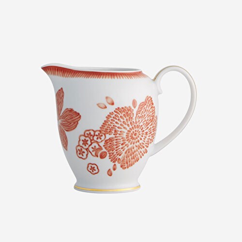 VISTA ALEGRE Coralina by Oscar de La Renta Turuncu Porselen Sütlük 470 Ml