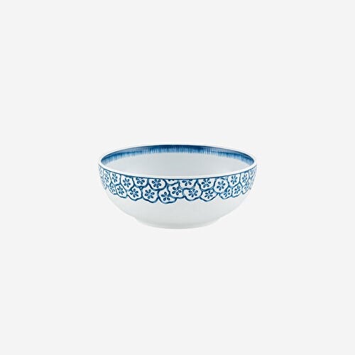 VISTA ALEGRE Coralina by Oscar de La Renta Mavi Porselen Salata Kasesi 16 Cm