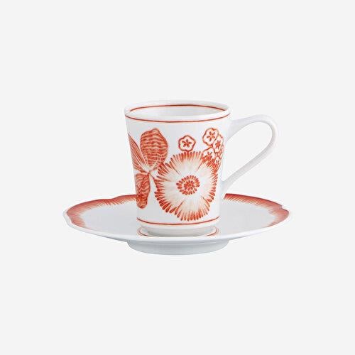 VISTA ALEGRE Coraline Turuncu Porselen Kahve Fincanı 130 Ml