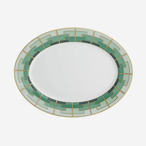 VISTA ALEGRE Emerald Yeşil Porselen Servis Tabağı 36 Cm