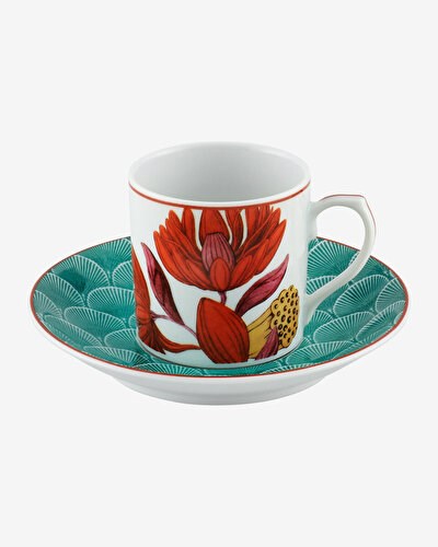 Vista Alegre Lotus Turuncu Porselen Kahve Fincanı 90 Ml