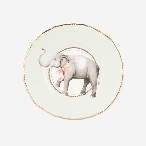 YVONNE ELLEN Animals Beyaz Porselen Kahvaltı Tabağı 23 Cm