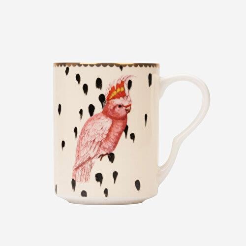 YVONNE ELLEN Animals Beyaz Porselen Kupa 350 Ml