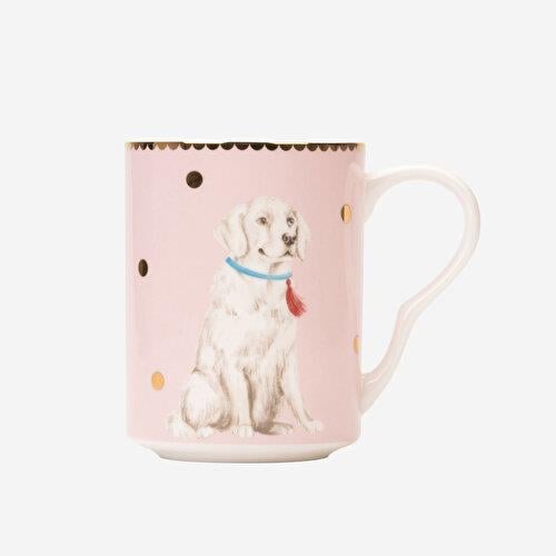 YVONNE ELLEN Animals Pembe Porselen Kupa 350 Ml