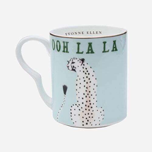 YVONNE ELLEN Animals Yeşil Porselen Kupa 250 Ml
