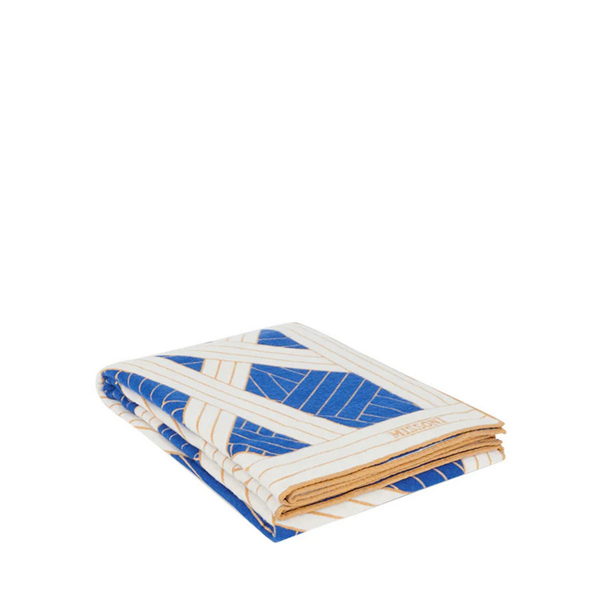 Nastri Blue White Sofa Throw