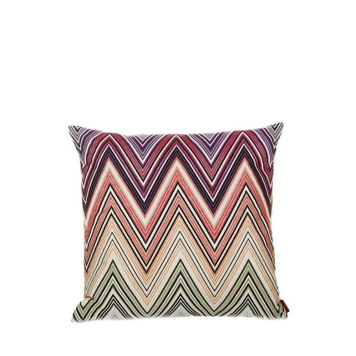 Kew 170 Turkuaz Çok Renkli Zigzag Desenli Dekoratif Yastık 40 x 40 cm