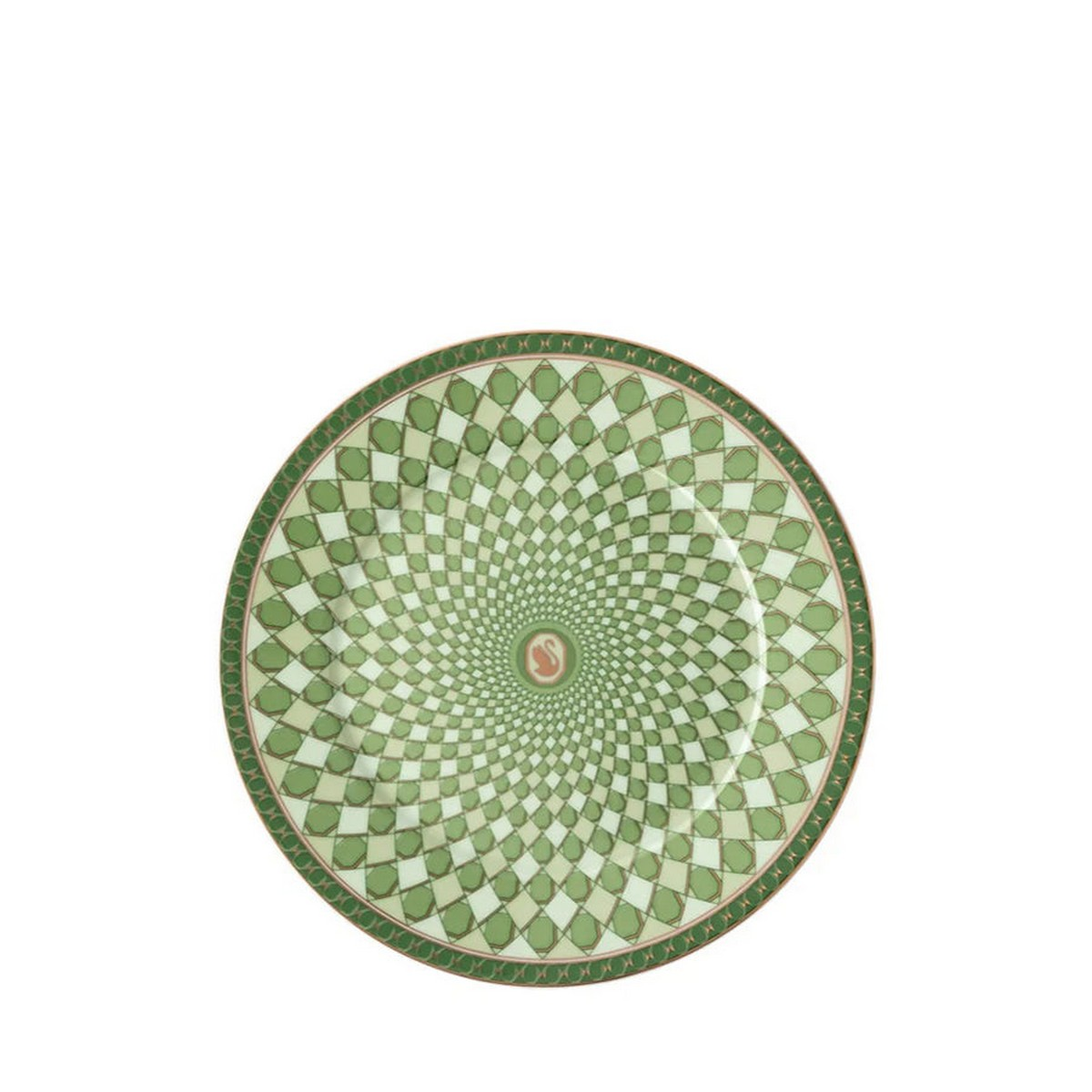 Signum Fern Yeşil Porselen Ekmek Tabağı 18 cm