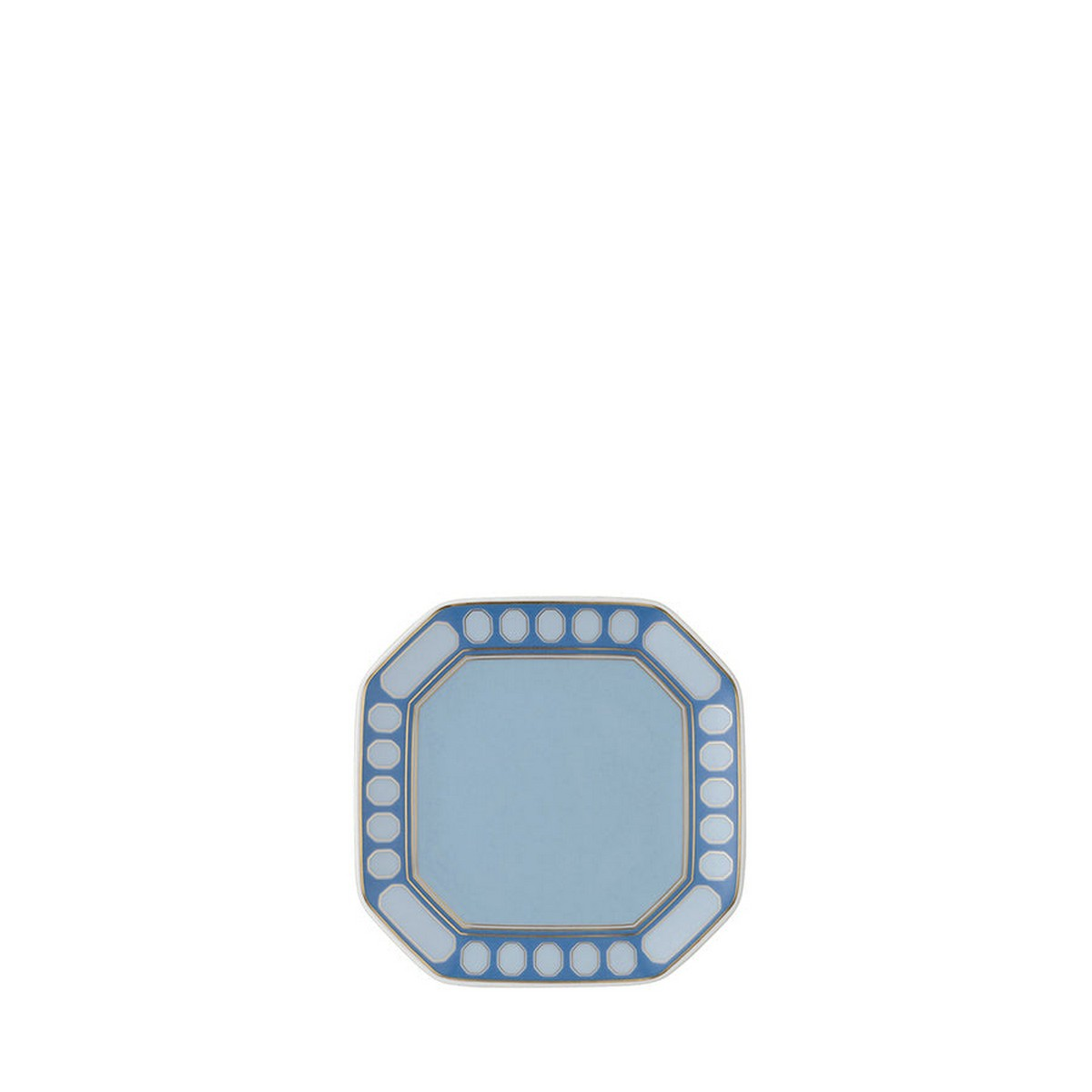 Signum Azure Mavi Porselen Dekoratif Tabak 11x11 cm