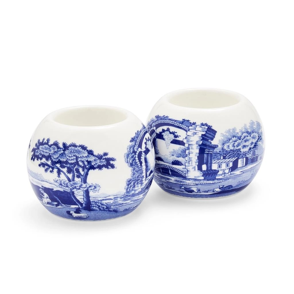 Blue Italian 2li Tealight Mumluk