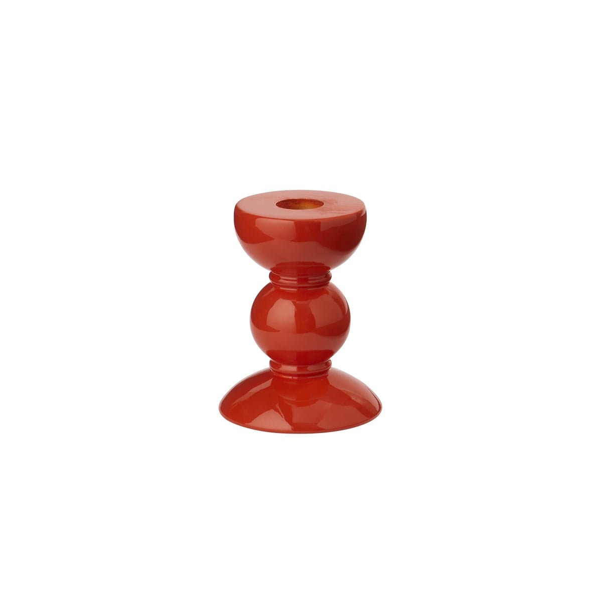 Bobbin Turuncu Dekoratif Şamdan 10 Cm