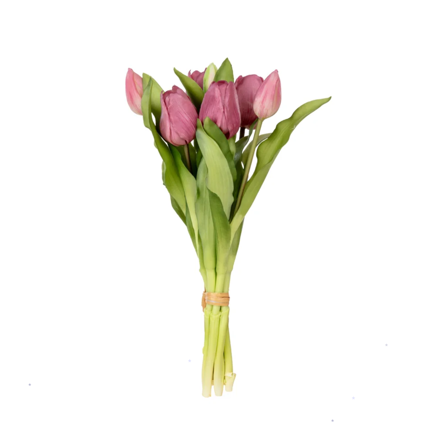 Islak Dokulu Yapay Lale Orta Boy - 30 cm Eflatun