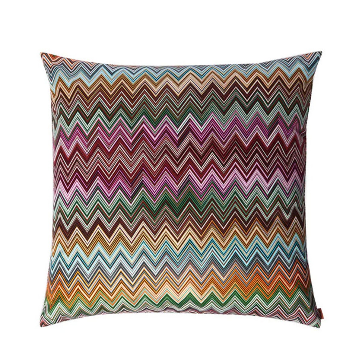 Jarris 159 Turuncu Çok Renkli Zigzag Desenli Dekoratif Yastık 60 x 60 cm