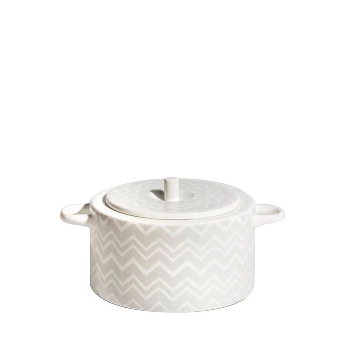 Zig Zag White Beyaz Gri Kapaklı Çorbalık
