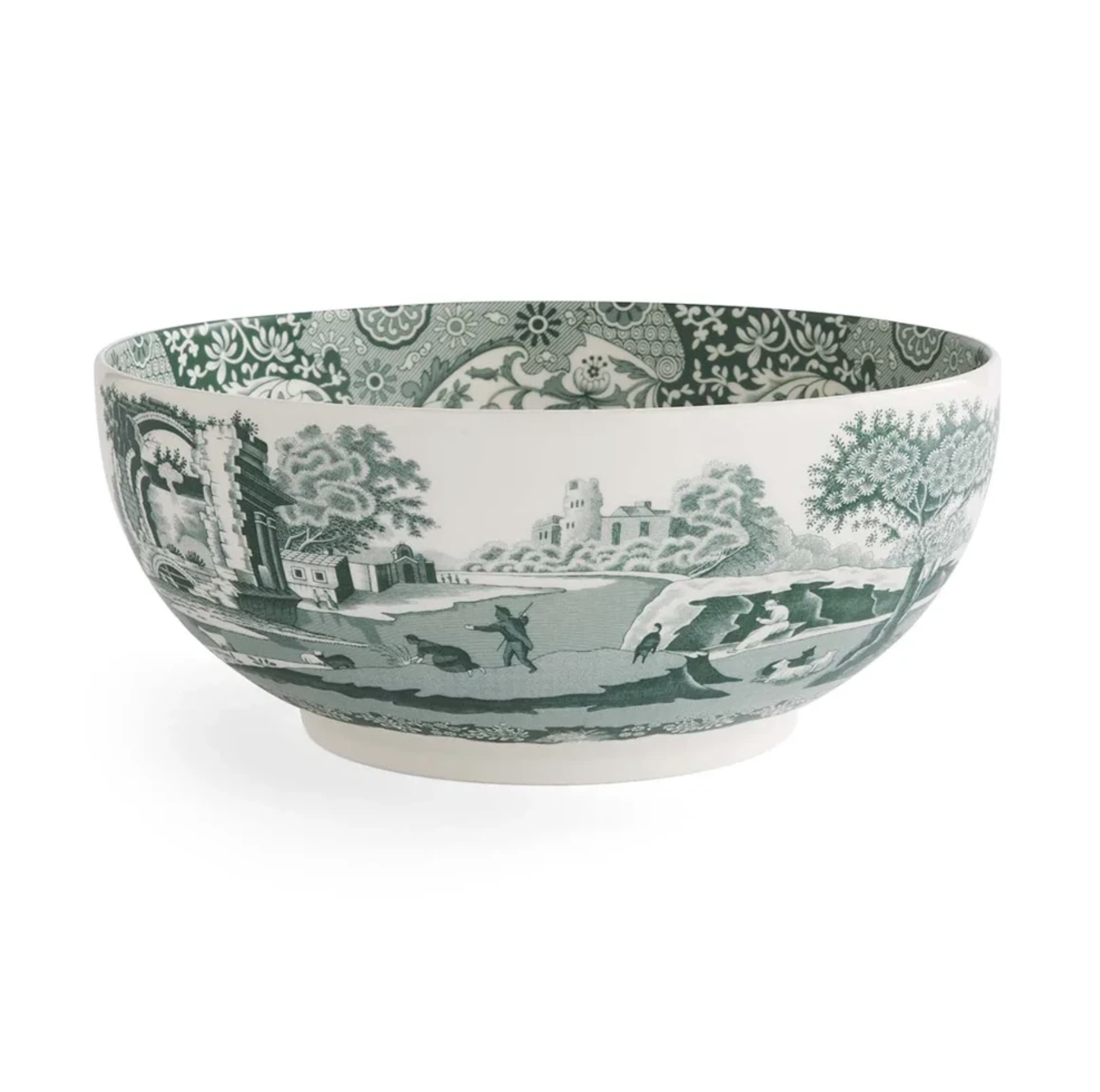 Spode Heritage Green Italian Yuvarlak Salata Servis
