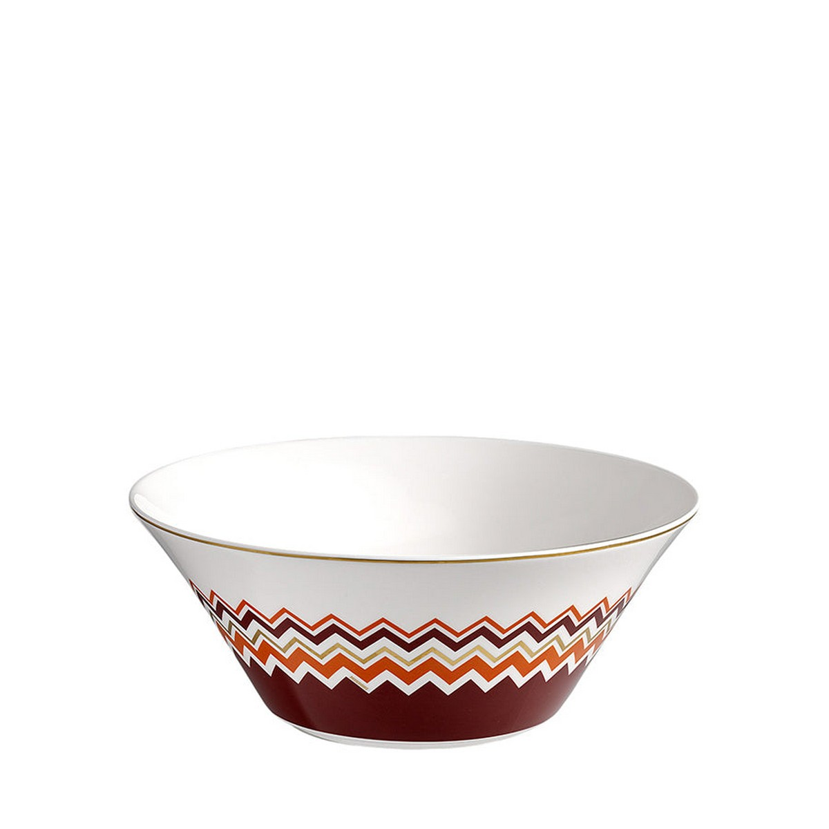 Iconic Turuncu Bordo Porselen Servis Kasesi 26,5 cm