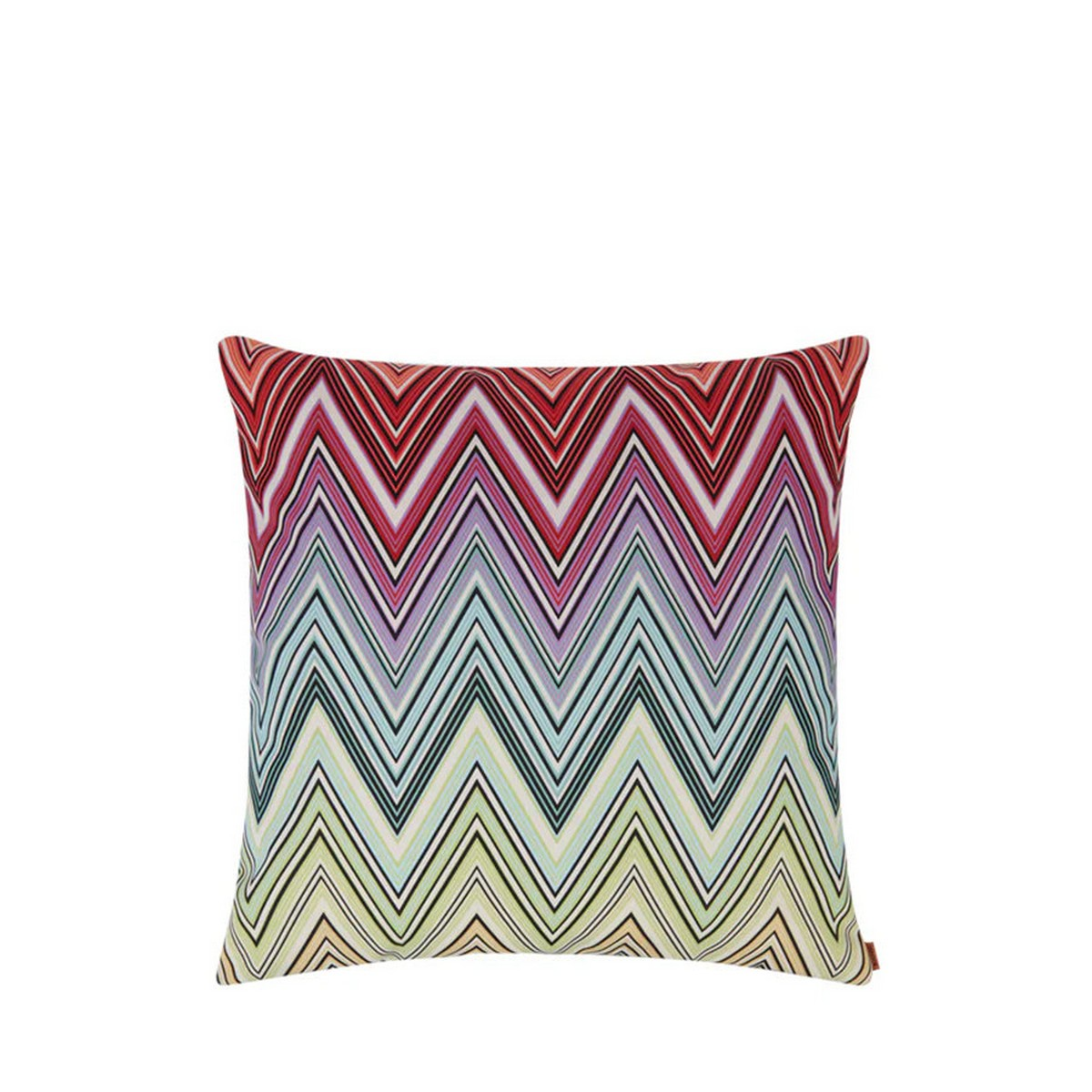 Kew Outdoor Turuncu Çok Renkli Zigzag Desenli Dış Mekan Dekoratif Yastık 40 x 40 cm